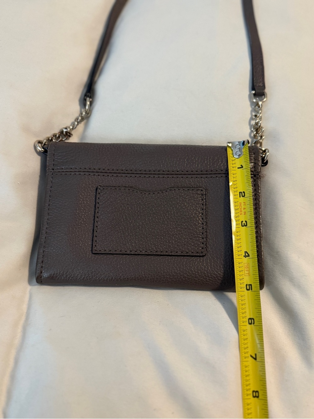 kate spade taupe brown leather crossbody wallet - Picture 11 of 12